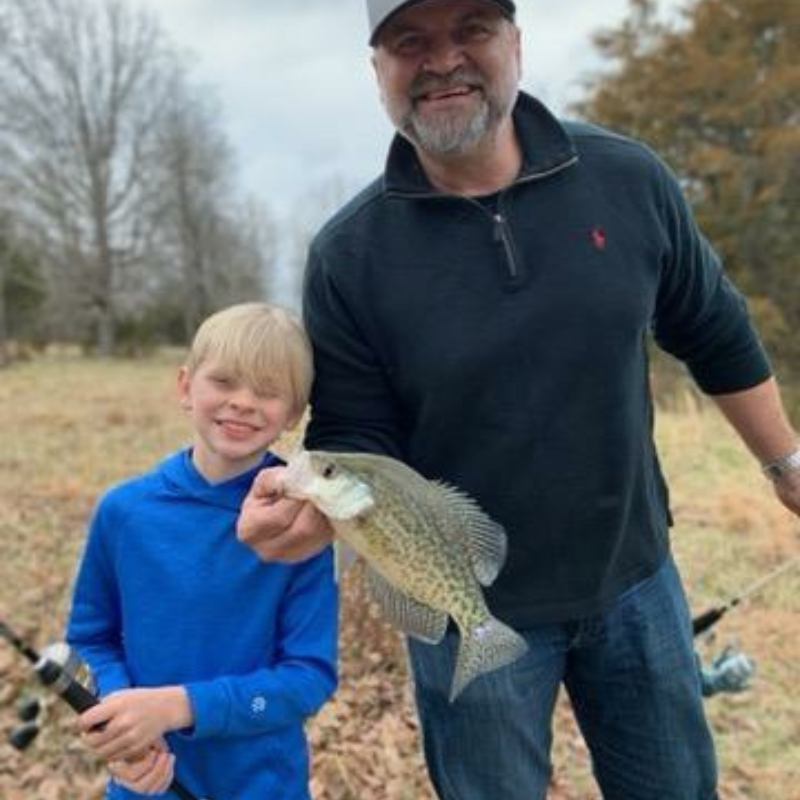 Pond Pro, Michael Willett and son caught while fishing