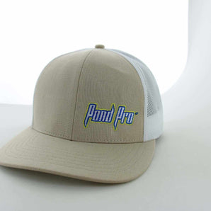 Pond Pro hat in the color Khaki with an embroidered logo.