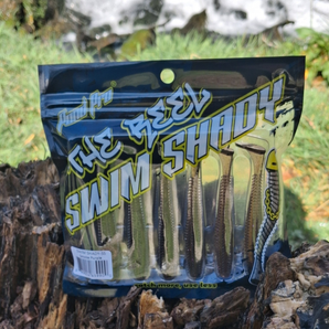 Swim Shady™️- Smoke Purple Flake Reusable Soft Plastics