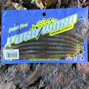 Pond Wand™️ - Watermelon Red Flake - Reusable Soft Plastics