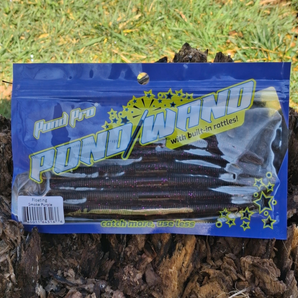 Pond Wand™️ - Smoke Purple Flake - Reusable Soft Plastics
