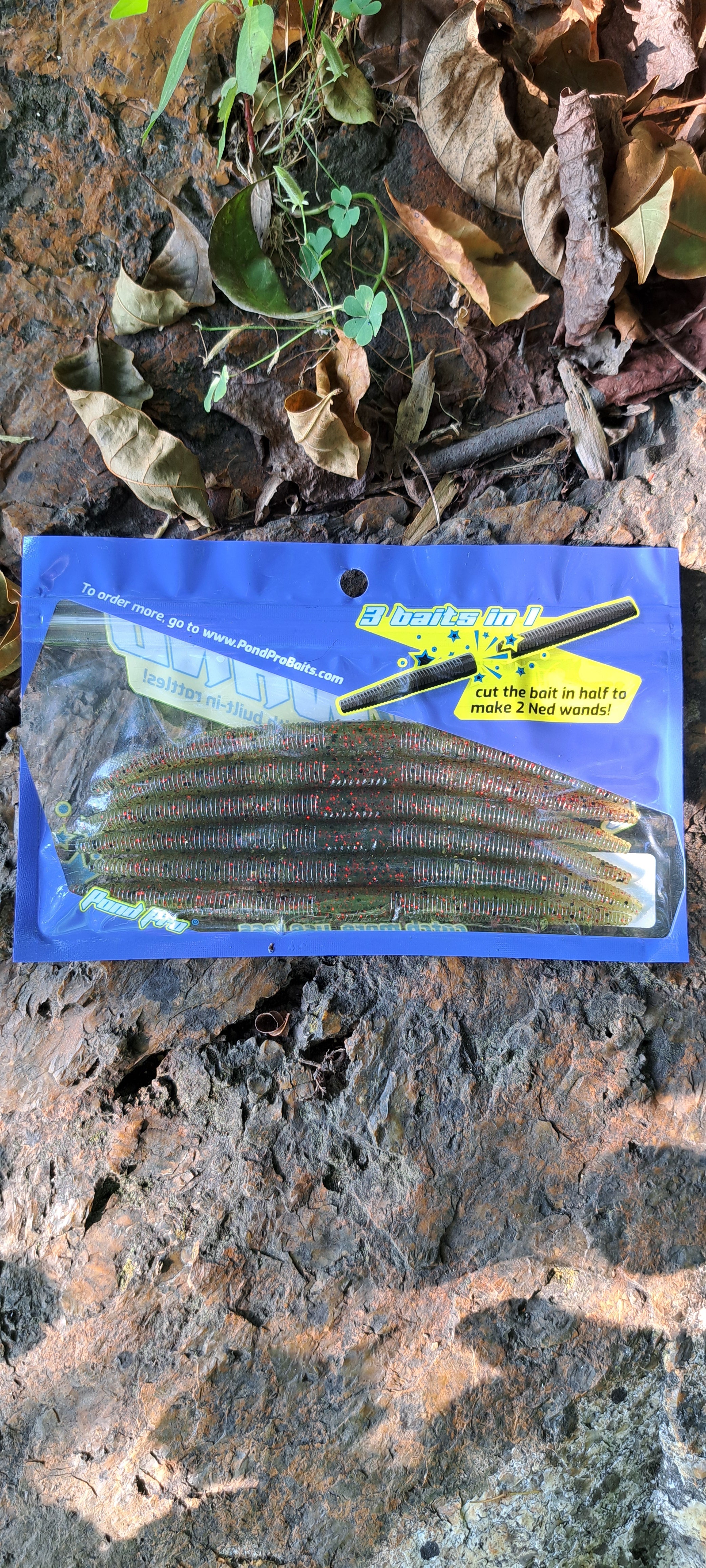 fish lure cut in half Pond Wand™️- 6" Durable Soft Plastic Stick Bait