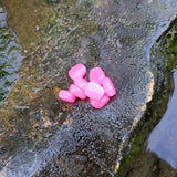 Bubblegum Pink Scorn on a wet rock.