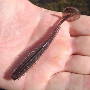 Swim Shady™️- Smoke Purple Flake Reusable Soft Plastics