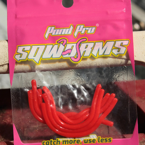 Sqworms™️ - Red Reusable Soft Plastics